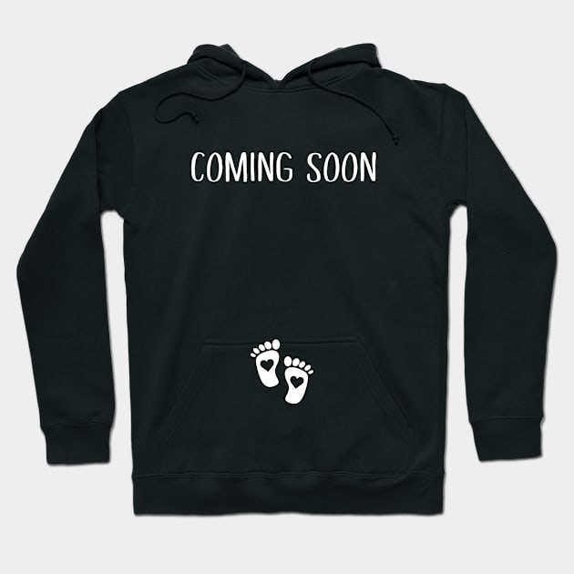 Coming Soon Pregnancy Announcement Hoodie by sewwani